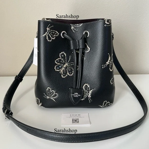 ✅Coach Rowan Bucket Bag With Butterfly Print - Picture 1 of 12
